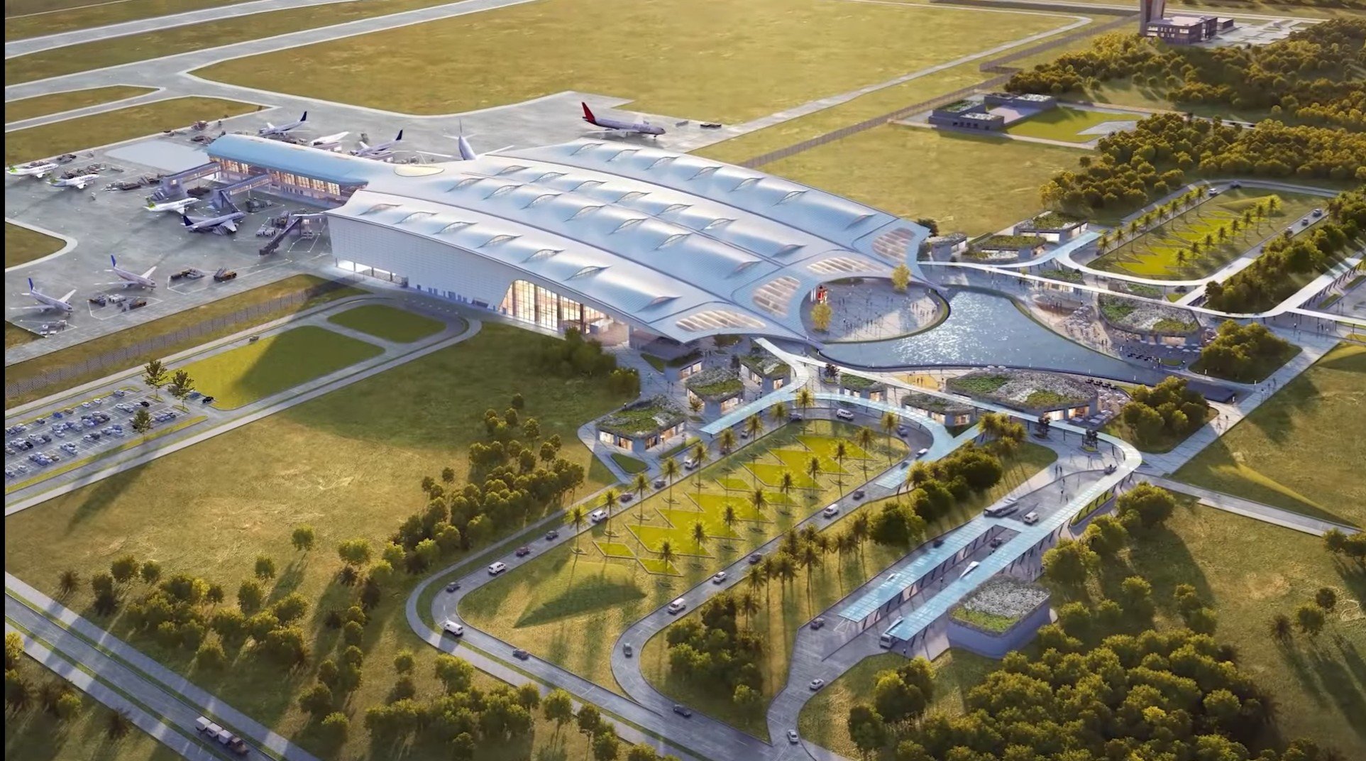 Bhogapuram International Airport overnight transition from Visakhapatnam